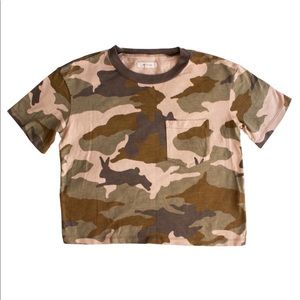 Madewell Easy Crop Bunny Camo Tee